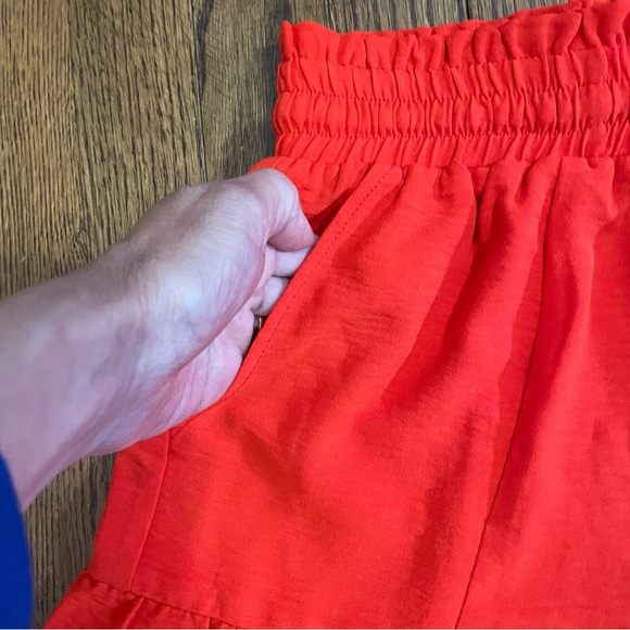 C & Z Dress Shorts Bright Orange/Red Size Small, NWT - Picture 3 of 9